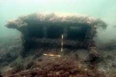 Iron box at the Cardigan Bay wreck site