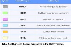 High level Habitat classification map key