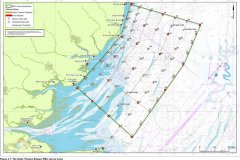 The Outer Thames Estuary REC survey station array chart