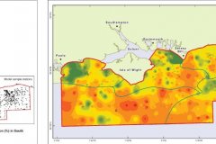 Modelled gravel distribution map