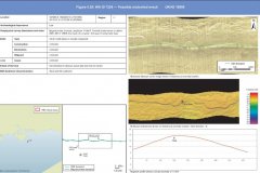 Possible uncharted wreck identified by the geophysical survey
