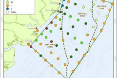 Infaunal clusters distribution map