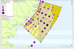 Total species numbers and seabed composition map